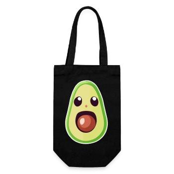 Süße Avocado - Geschenkbeutel für Flaschen - Schwarz - Vorne