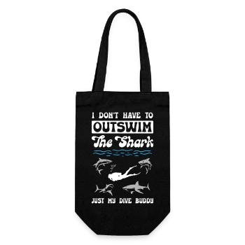 Diving With Shack - Gift Bag for Bottles - black - Front