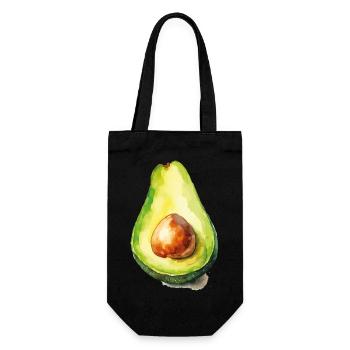 avocado - Geschenkbeutel für Flaschen - Schwarz - Vorne