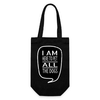 Geek Beagle père heureux idée de présent - Sac à bouteille - noir - Devant