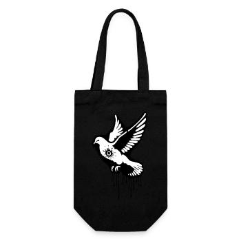 Colombe de la paix | Image de guerre - Sac à bouteille - noir - Devant