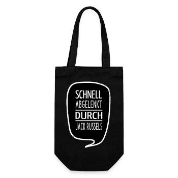 geburtstagsgeschenk hundefreund hunderasse tier - Geschenkbeutel für Flaschen - Schwarz - Vorne