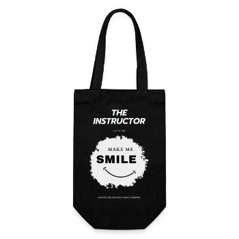 The Instructor Ace of Time Make me smile - Geschenkbeutel für Flaschen - Schwarz - Vorne