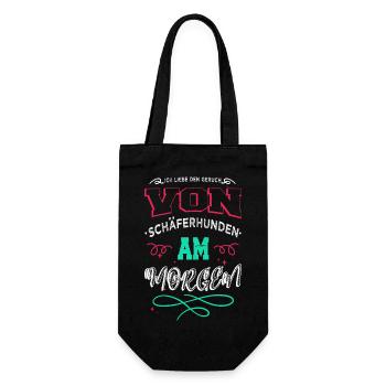 lieben geschenkidee humor welpe bluthund cool geek - Geschenkbeutel für Flaschen - Schwarz - Vorne