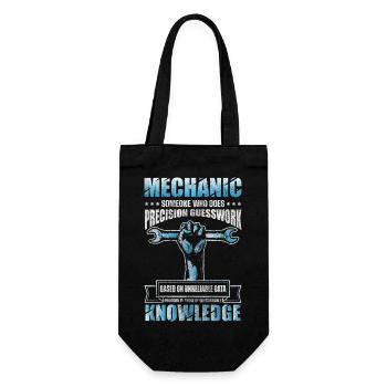 Car Tuning Mechanic - Gift Bag for Bottles - black - Front