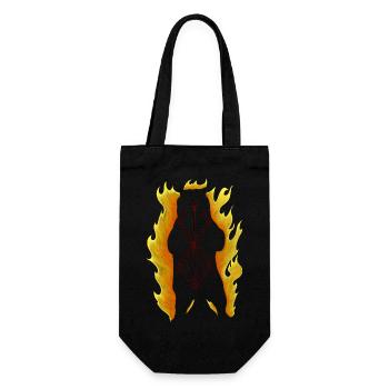 Berserker Bear Silhouette - Gift Bag for Bottles - black - Front