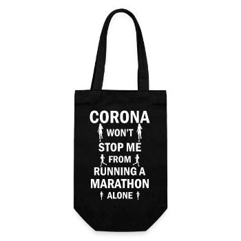 Marathon Running Jogging - Geschenkbeutel für Flaschen - Schwarz - Vorne