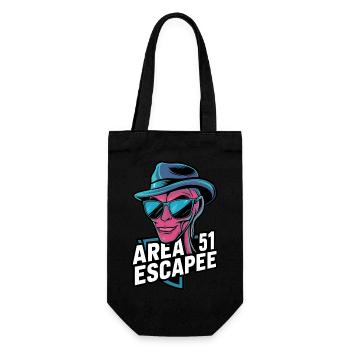 Area 51 Escapee - Gift Bag for Bottles - black - Front