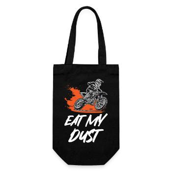 Eat My Dust Motocross - Geschenkbeutel für Flaschen - Schwarz - Vorne