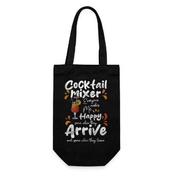 Blender Alcohol Drink - Gift Bag for Bottles - black - Front