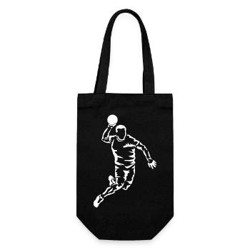 Handball Player Handball Gift - Gift Bag for Bottles - black - Front
