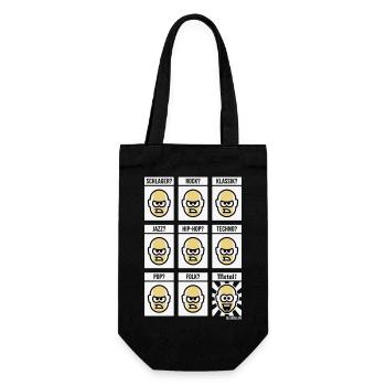 Nichts Geht Über Heavy Metal! (Hardrock NEG 3C) - Geschenkbeutel für Flaschen - Schwarz - Vorne