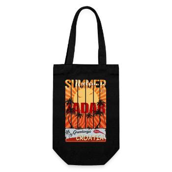 Croatia hrvatska kroatien hrv hr travel Zadar - Gift Bag for Bottles - black - Front