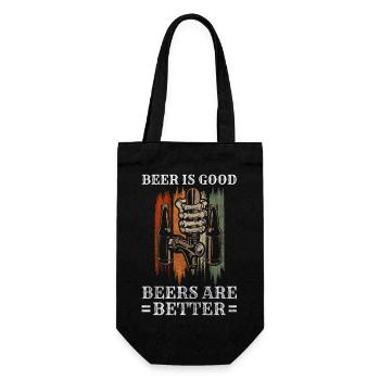 Clubbing Celebrating Funny Partying - Gift Bag for Bottles - black - Front