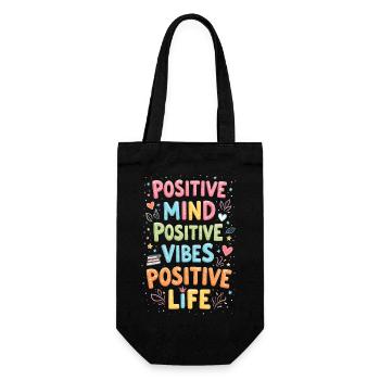 positivité - Sac à bouteille - noir - Devant