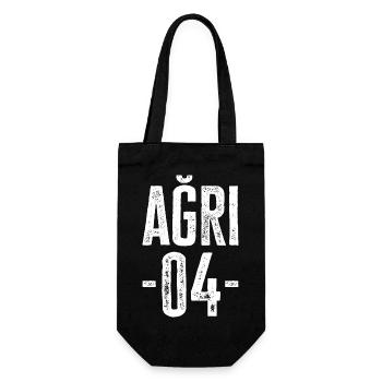 Ağrı 04 – für Kurden und Türken - Geschenkbeutel für Flaschen - Schwarz - Vorne