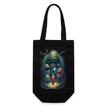 My Monster Friends - Gift Bag for Bottles - black - Front