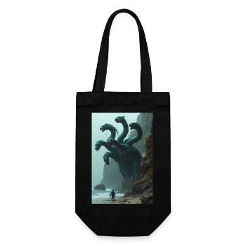 Scylla greek mythology Multi-headed sea monster - Gift Bag for Bottles - black - Front