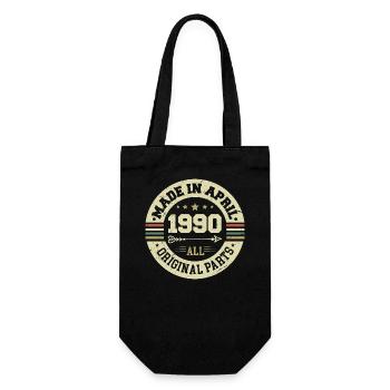 Anniversaire avril 1990 - Cadeau d’anniversaire 35 - Sac à bouteille - noir - Devant