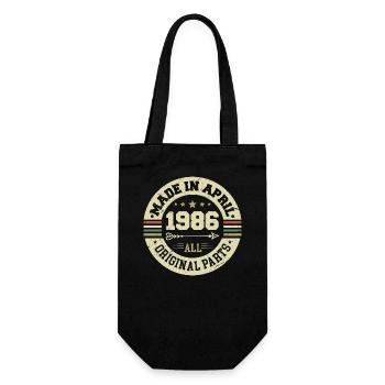 Anniversaire avril 1986 - Cadeau d’anniversaire 39 - Sac à bouteille - noir - Devant
