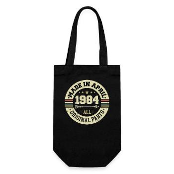 Anniversaire avril 1984 - Cadeau d’anniversaire 41ème - Sac à bouteille - noir - Devant