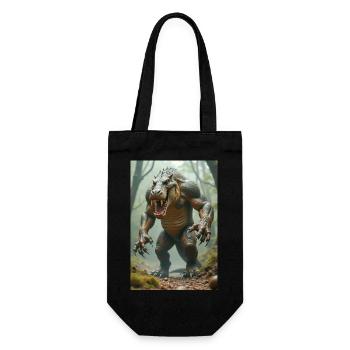 Ammit, monstrous beast, waiting by the scales of j - Gift Bag for Bottles - black - Front