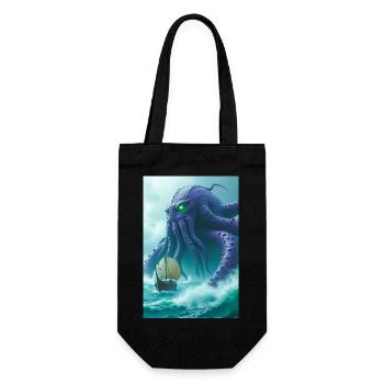 Kraken Giant sea monster from Norse mythology - Gift Bag for Bottles - black - Front