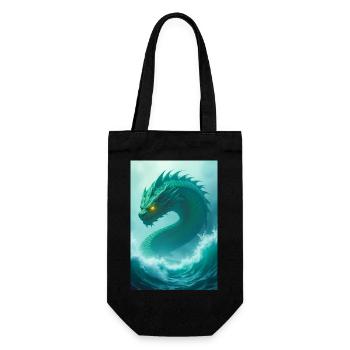 Énorme serpent encerclant le monstre de Midgard - Sac à bouteille - noir - Devant