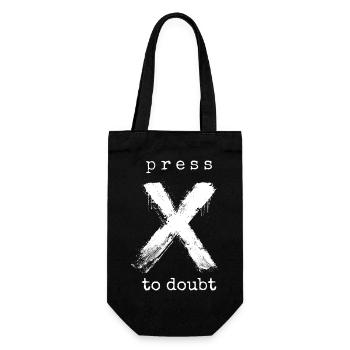 Appuyez sur X pour douter - Sac à bouteille - noir - Devant
