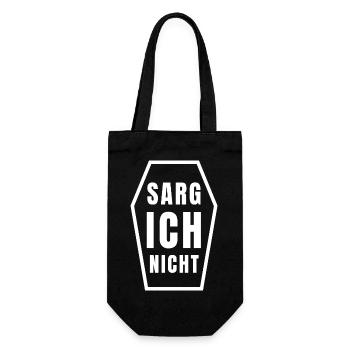 CERCUEIL JE NE SAIS PAS - drôle de dicton gothique - Sac à bouteille - noir - Devant
