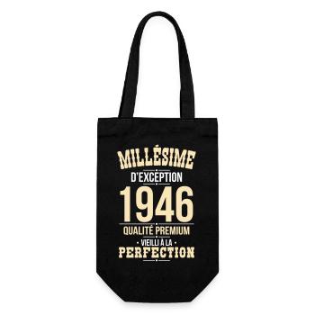 1946 – Millésime d’exception – Qualité premium - Sac à bouteille - noir - Devant