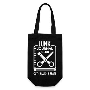 Crée de la colle coupée du Junk Journal Club - Sac à bouteille - noir - Devant