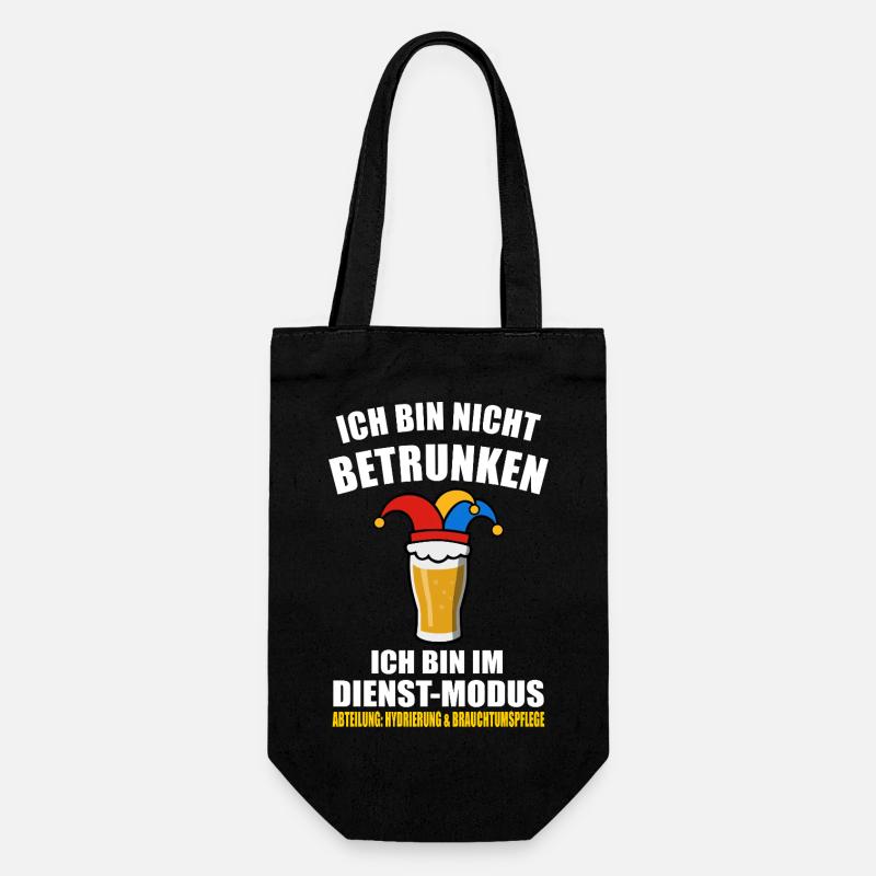 I'm not drunk - Carnival - Gift Bag for Bottles - black