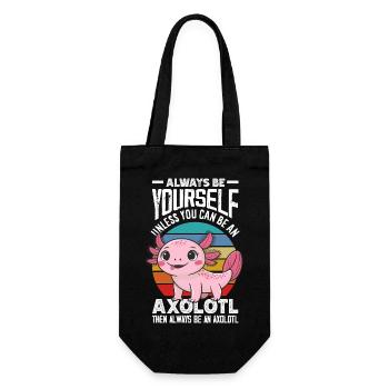 Cute Axolotl Kawaii Axolotl Lover - Gift Bag for Bottles - black - Front