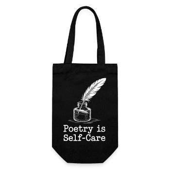 Poetry Is Self-Care - Gift Bag for Bottles - black - Front