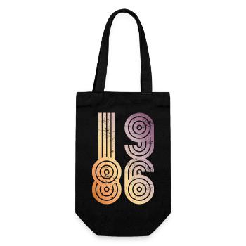 1986 vintage - Gift Bag for Bottles - black - Front