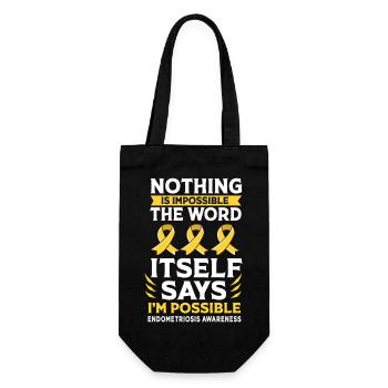 Endométriose - Sac à bouteille - noir - Devant