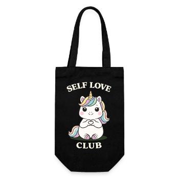 Love Self Love Single Shirt Motivation mignonne - Sac à bouteille - noir - Devant