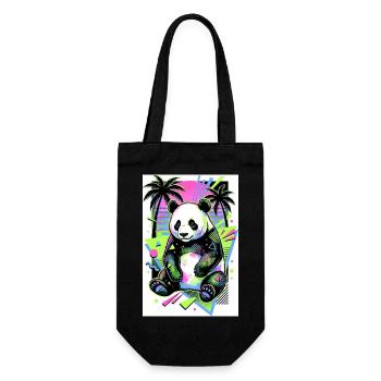 panda - Sac à bouteille - noir - Devant