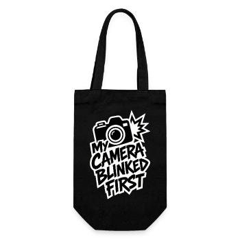 My Camera Blinked First – Fotografen Humor - Geschenkbeutel für Flaschen - Schwarz - Vorne