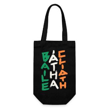 Dublin  - Baile Átha Cliath - Geschenkbeutel für Flaschen - Schwarz - Vorne