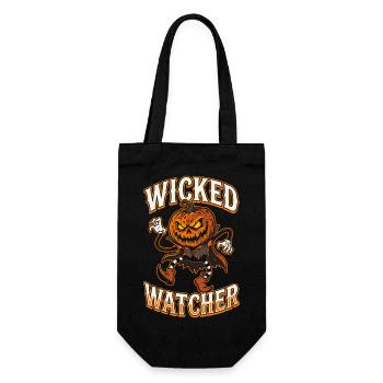 Wicked Watcher Kürbis - Geschenkbeutel für Flaschen - Schwarz - Vorne