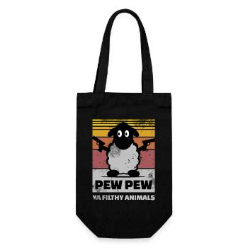 Sheep Pep Pew Ya Filthy Animals - Gift Bag for Bottles - black - Front