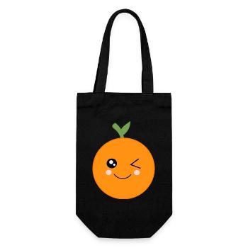 Oranges Fruit Fruits Costume Carnival Carnival - Gift Bag for Bottles - black - Front