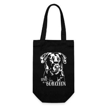 Aimé par un chien BEAUCERON Dictons chiens Wilsigns - Sac à bouteille - noir - Devant