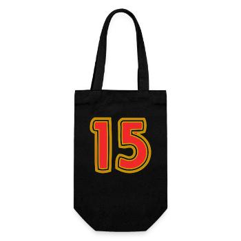 15. 15 ANS. 15e ANNIVERSAIRE. ANNIVERSAIRE 15 ANS. - Sac à bouteille - noir - Devant