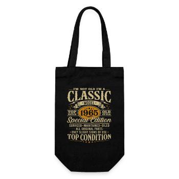 Cadeau d’anniversaire classique vintage 1965 - Sac à bouteille - noir - Devant