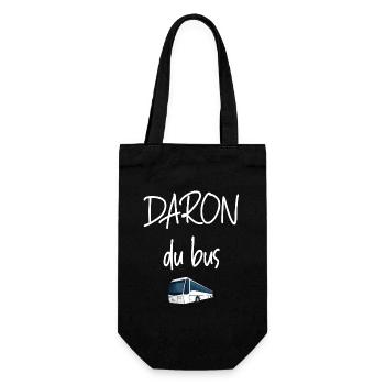 Daron du bus t-shirt chauffeur homme papa - Sac à bouteille - noir - Devant