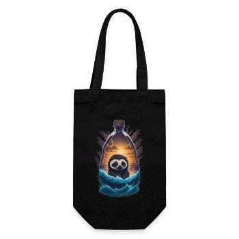 Sloth Bottle - Gift Bag for Bottles - black - Front