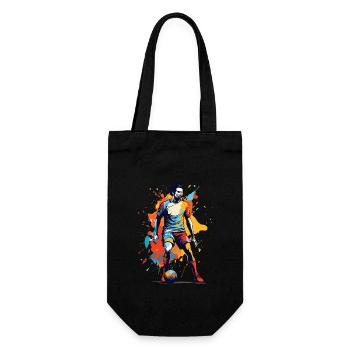 Football Aesthetic Streetwear Iconic Design - Gift Bag for Bottles - black - Front